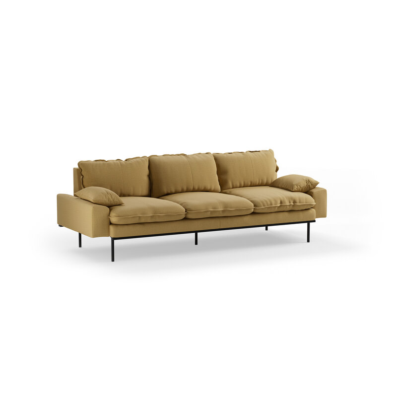 HKLIVING-collectie Retro sofa: 4-zits, cocoon, beige
