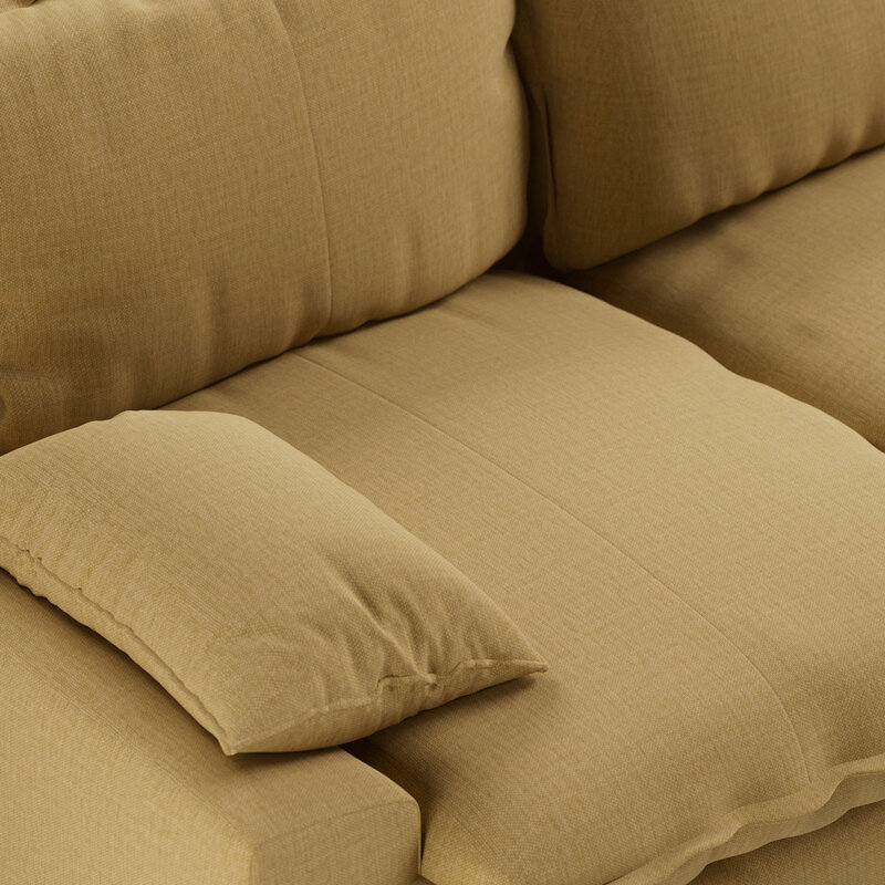 HKLIVING-collectie Retro sofa: 3-zits, cocoon, beige