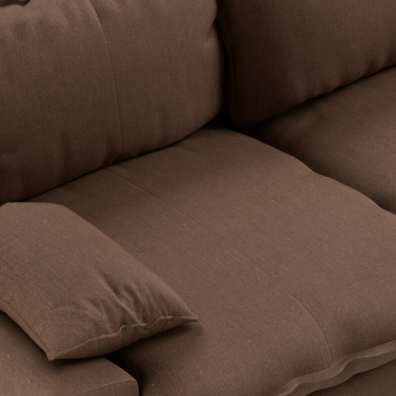 HKLIVING-collectie Retro sofa: 4-zits, whisper, quicksand