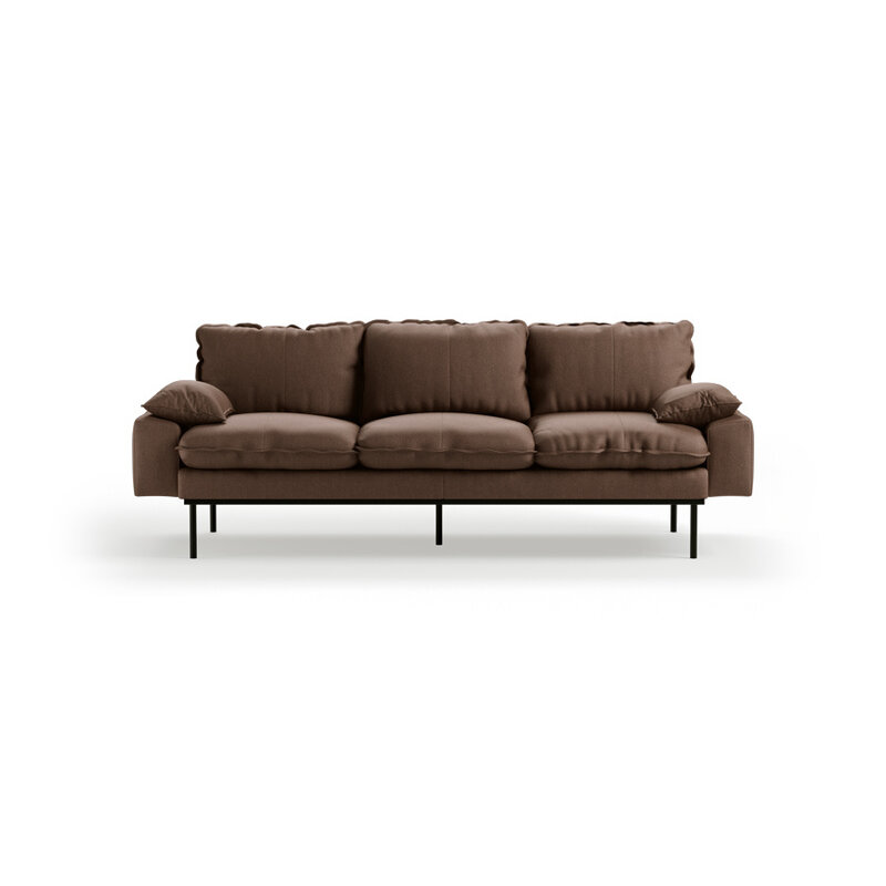 HKLIVING-collectie Retro sofa: 3-zits, whisper, quicksand