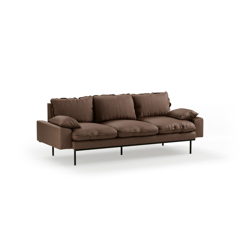 HKLIVING-collectie Retro sofa: 3-zits, whisper, quicksand