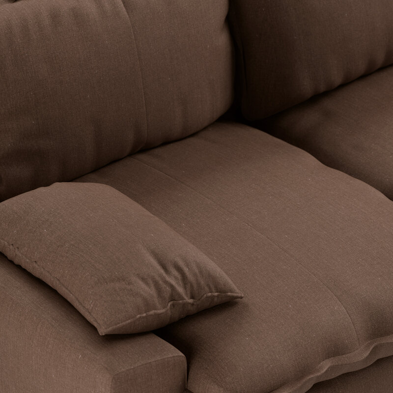 HKLIVING-collectie Retro sofa: 3-zits, whisper, quicksand