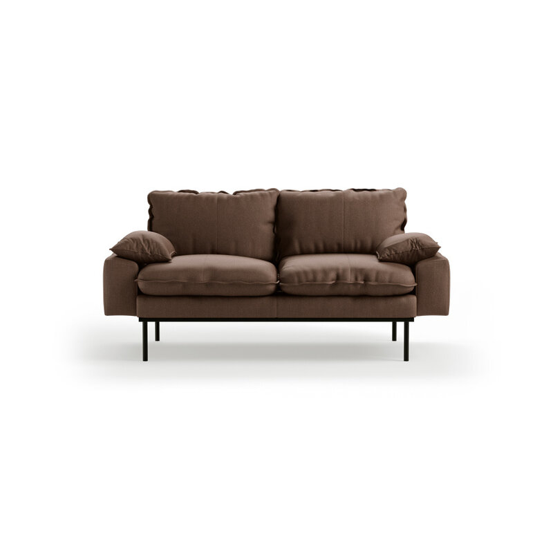 HKLIVING-collectie Retro sofa: 2-zits, whisper, quicksand