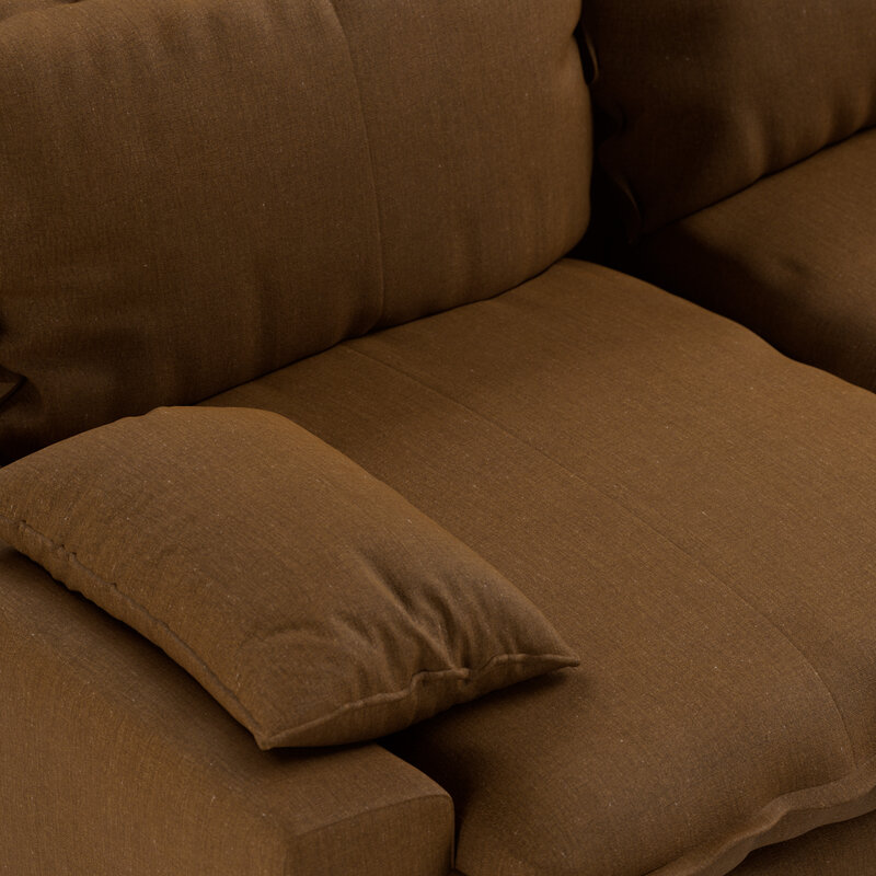 HKLIVING-collectie Retro sofa: 2-zits, whisper, cassave