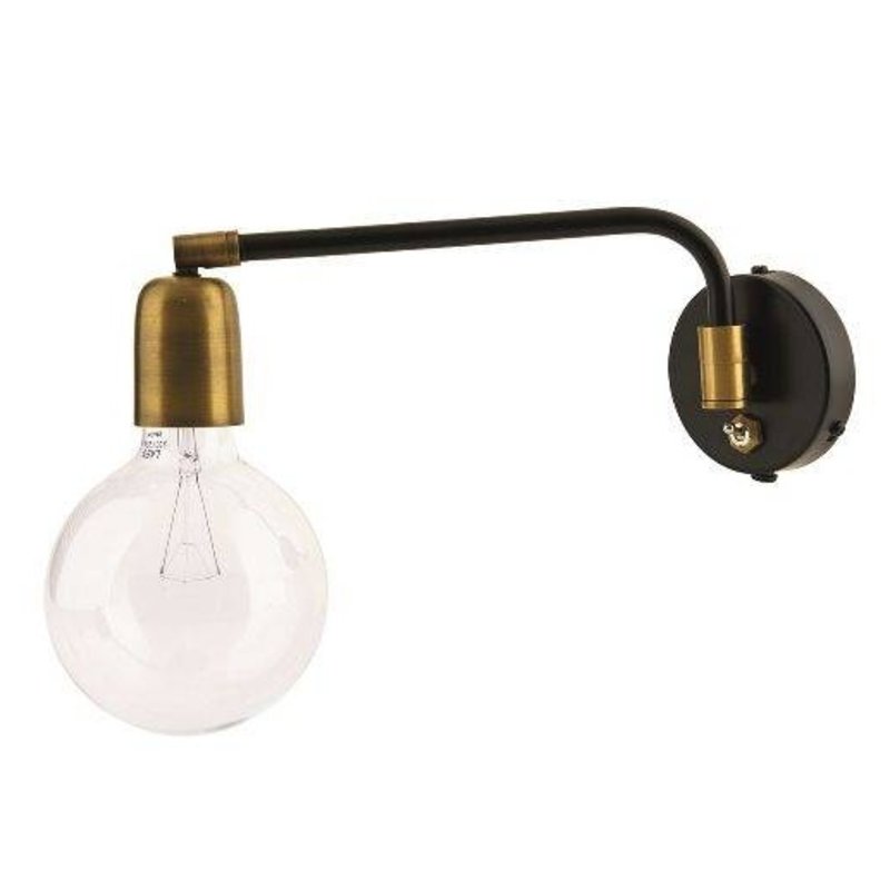 House Doctor-collectie Wall lamp Molecular black-brass