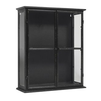 Nordal DOWNTOWN Iron wall cabinet, black