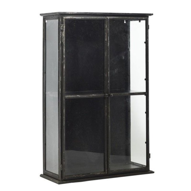 Nordal-collectie DOWNTOWN iron wall cabinet, black