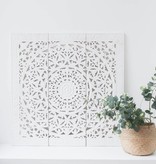 Simply Pure Hand carved wall panel Design SOLINO, white, several sizes