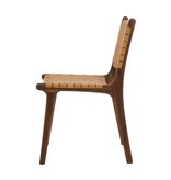 simply pure Handcrafted dining chair MARLO ( Teak & leather)