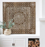 Simply Pure Hand carved wall panel TIMOR, square ( different sizes), colour: antique brown