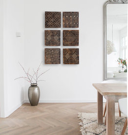 Simply Pure Timor wall panel set antique brown