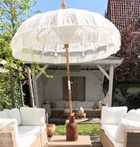 simply pure Handcrafted luxury Bali Boho umbrella ( dia: 2.35 meter) Design BLANCO - Copy