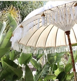 simply pure Luxe Bali Boho parasol - BLANCO Custommade colours
