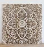 Simply Pure Hand carved wall panel Design LOTO white , several sizes