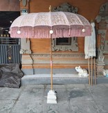 simply pure Handgemaakte Luxe Bali Boho parasol ( dia: 2meter) Design LOTO - oudroze