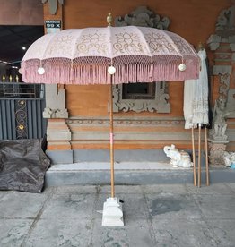 simply pure Luxury Bali Boho umbrella LOTO dusty pink