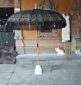 simply pure Luxury Bali Boho umbrella LOTO black