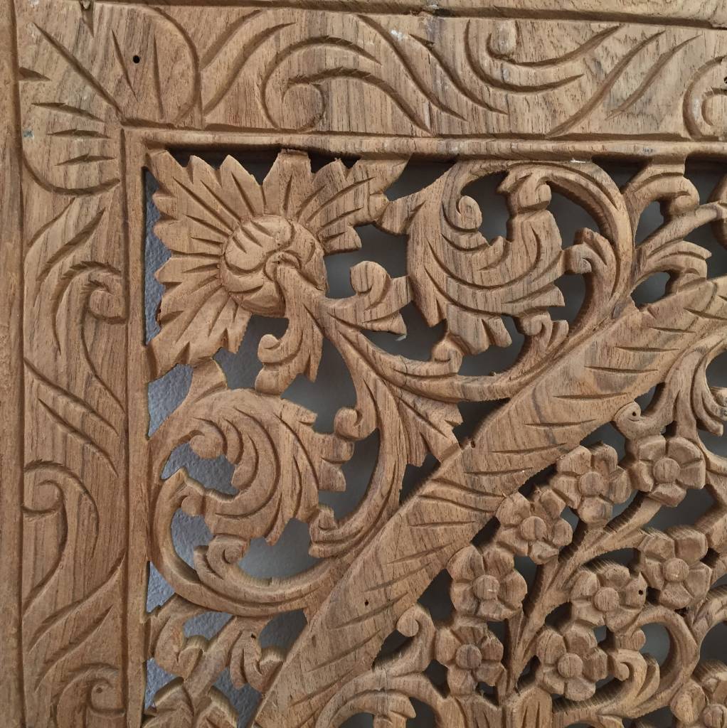 Simply Pure Hand carved wall panel Design LOTO natural, different sizes available