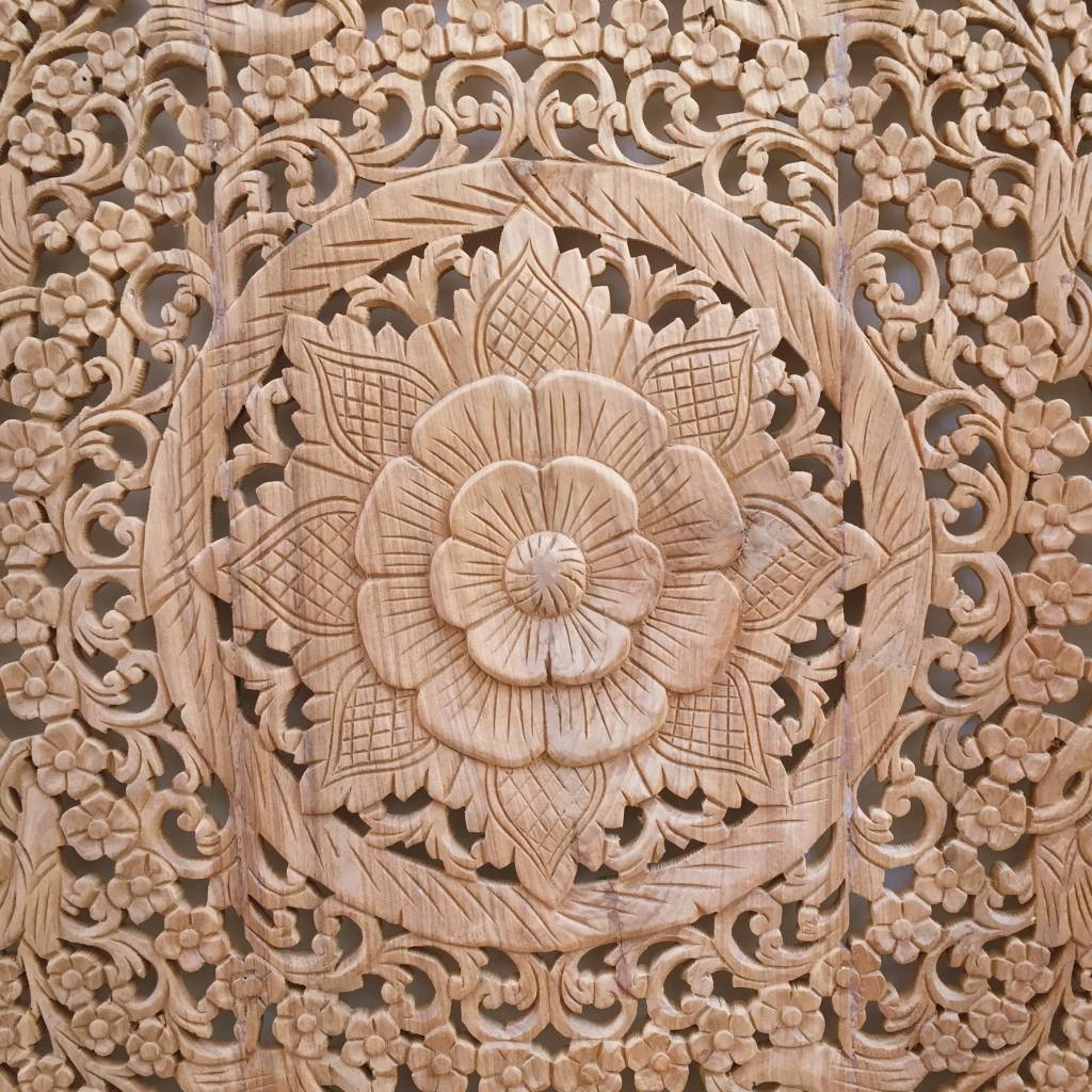 Simply Pure Hand carved wall panel Design LOTO natural, different sizes available