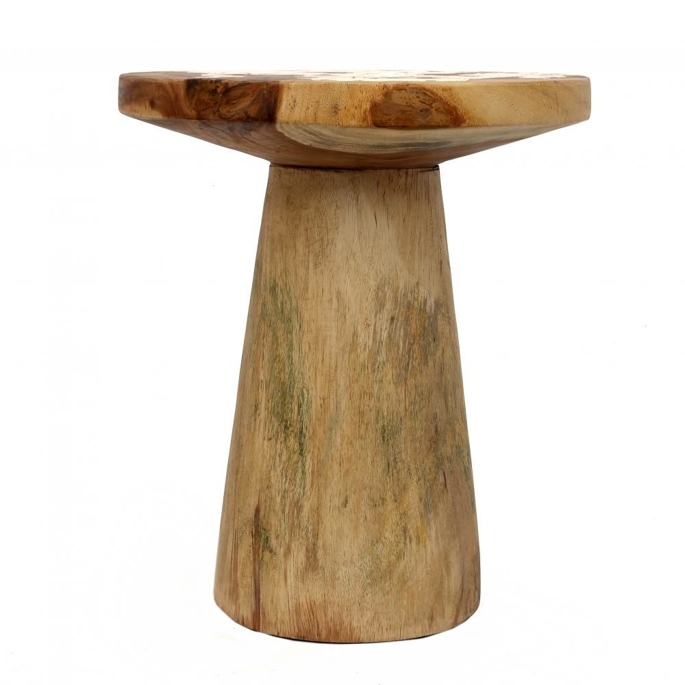 Bazar Bizar The Timber Conic Side Table - Natural - 50