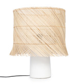 Bazar Bizar The Rattan Table Lamp - White Natural