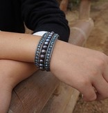 simply pure Armband ELEGANZA mit blauer Naturperle | Simply Pure