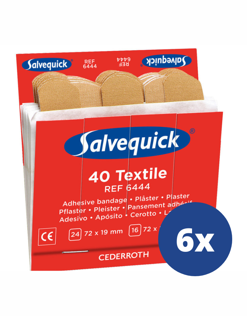 Salvequick Salvequick Navulling 6444 Textiel Pleisters (6 stuks)