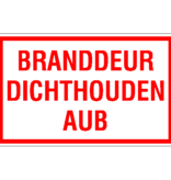 Pictogram Branddeur dichthouden