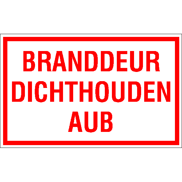 Pictogram Branddeur dichthouden