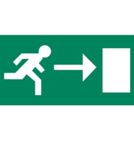 Pictogram Nooduitgang rechts