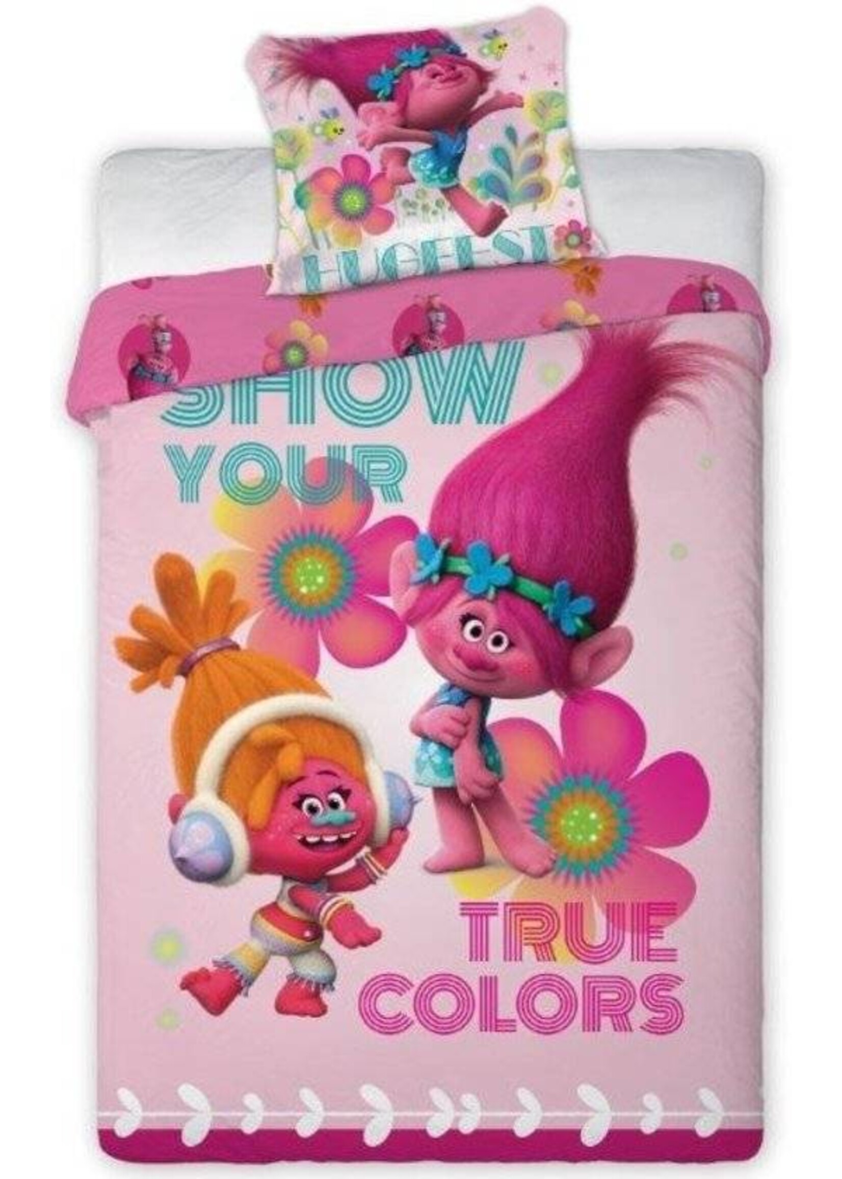 Dreamworks Trolls Dekbedovertrek Pinky