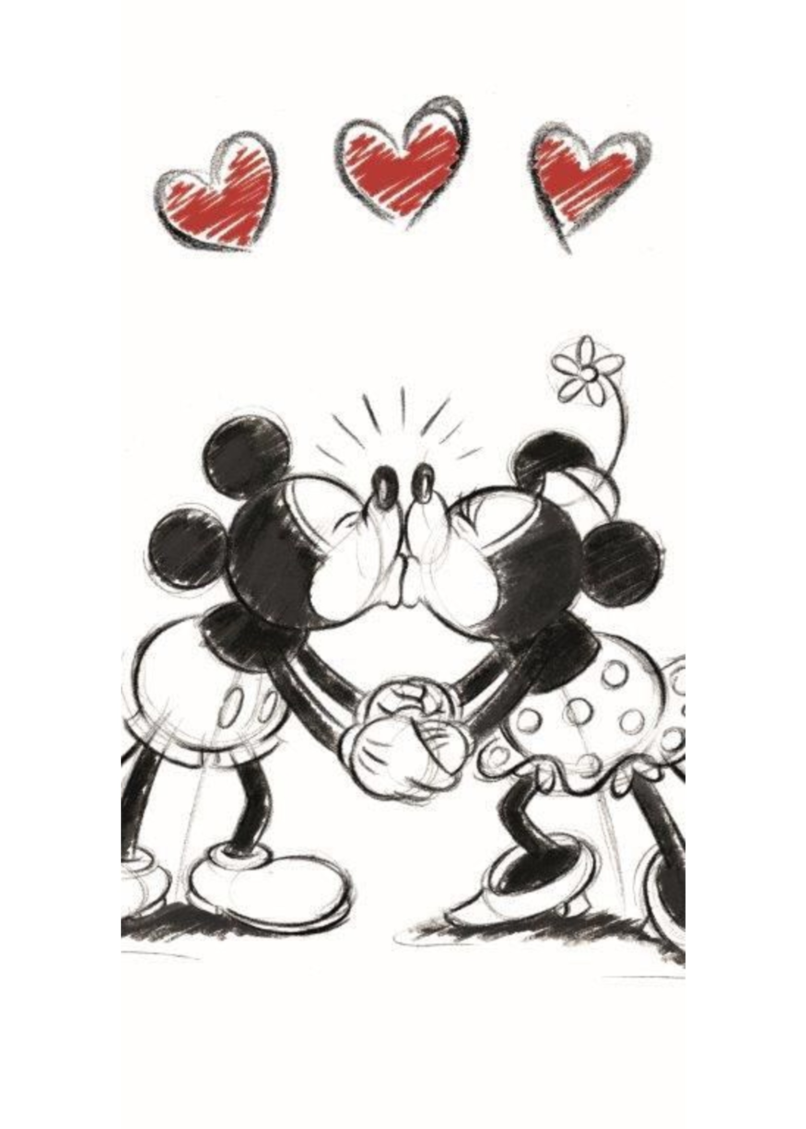 Disney Minnie Mickey 002 Handdoek