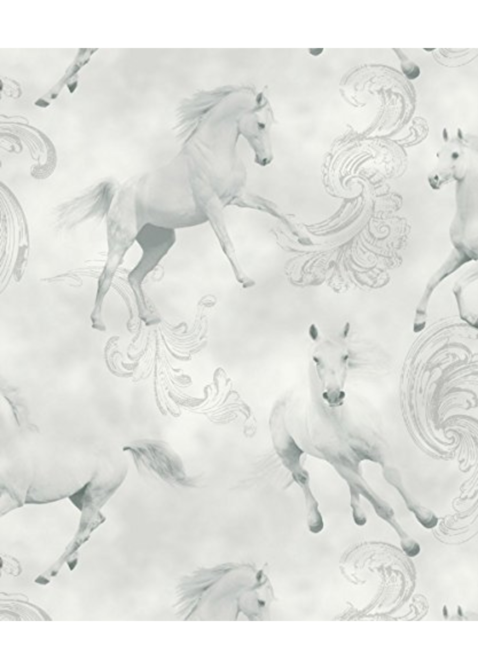 Arthouse Camarillo Horse Grey  Glitter Wallpaper