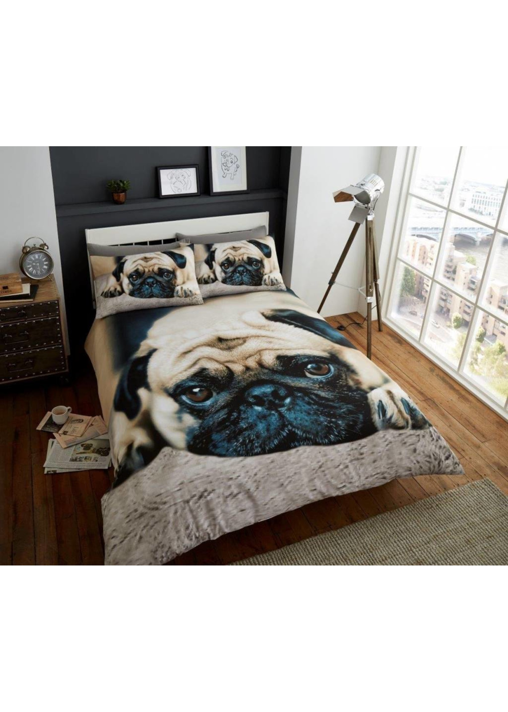 Gavano Cavailia Sweet Pug Duvet Cover