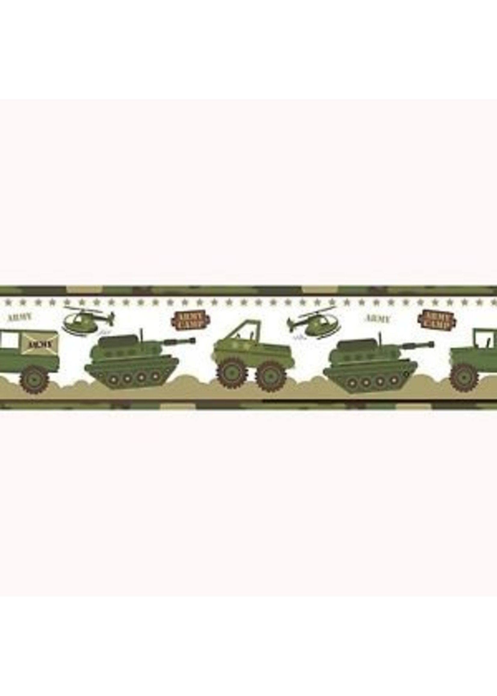 Camouflage Army Camp Wallpaper Border