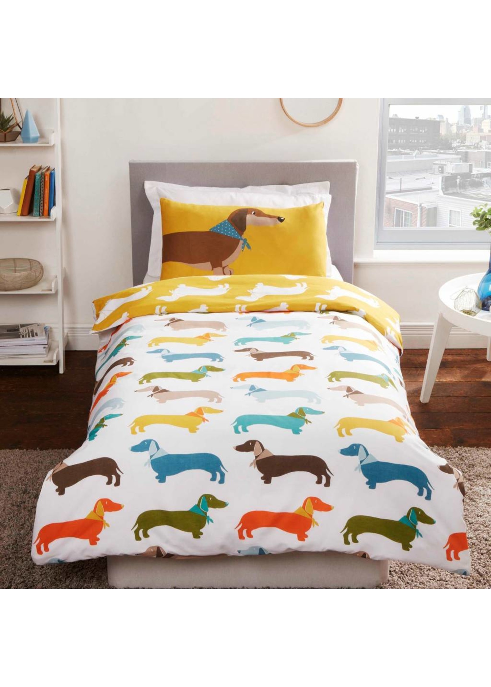 Sausage Dog Duvet Cover Set