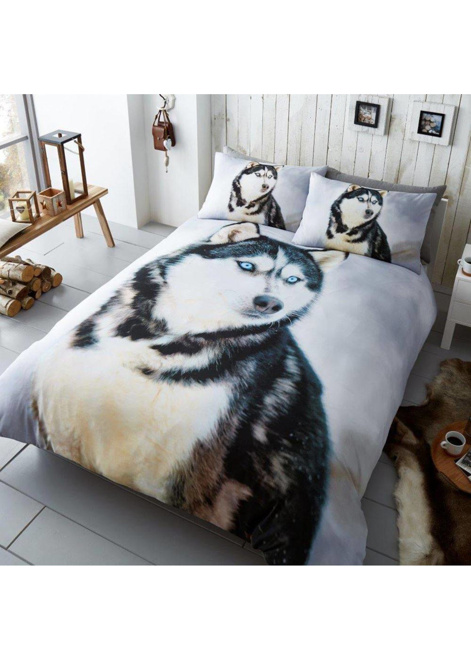 Husky Dekbedovertrek Hond 200x200