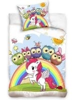 Owls Unicorn Duvet Cover Set