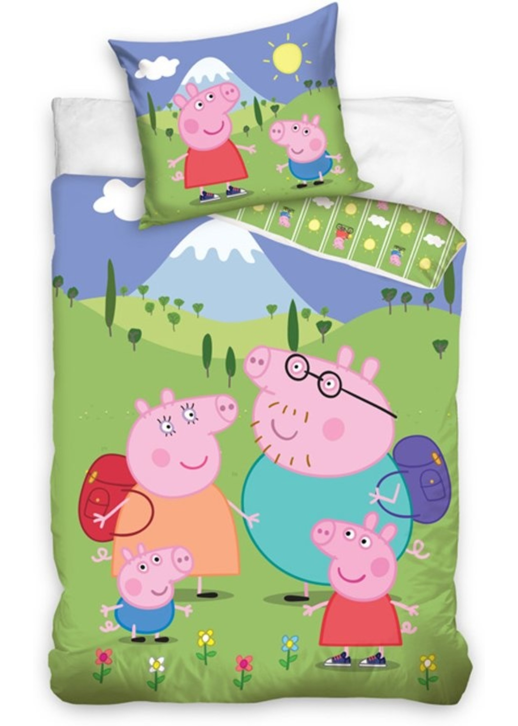 Peppa Pig Peppa Pig Duvet Cover Set Family Holiday