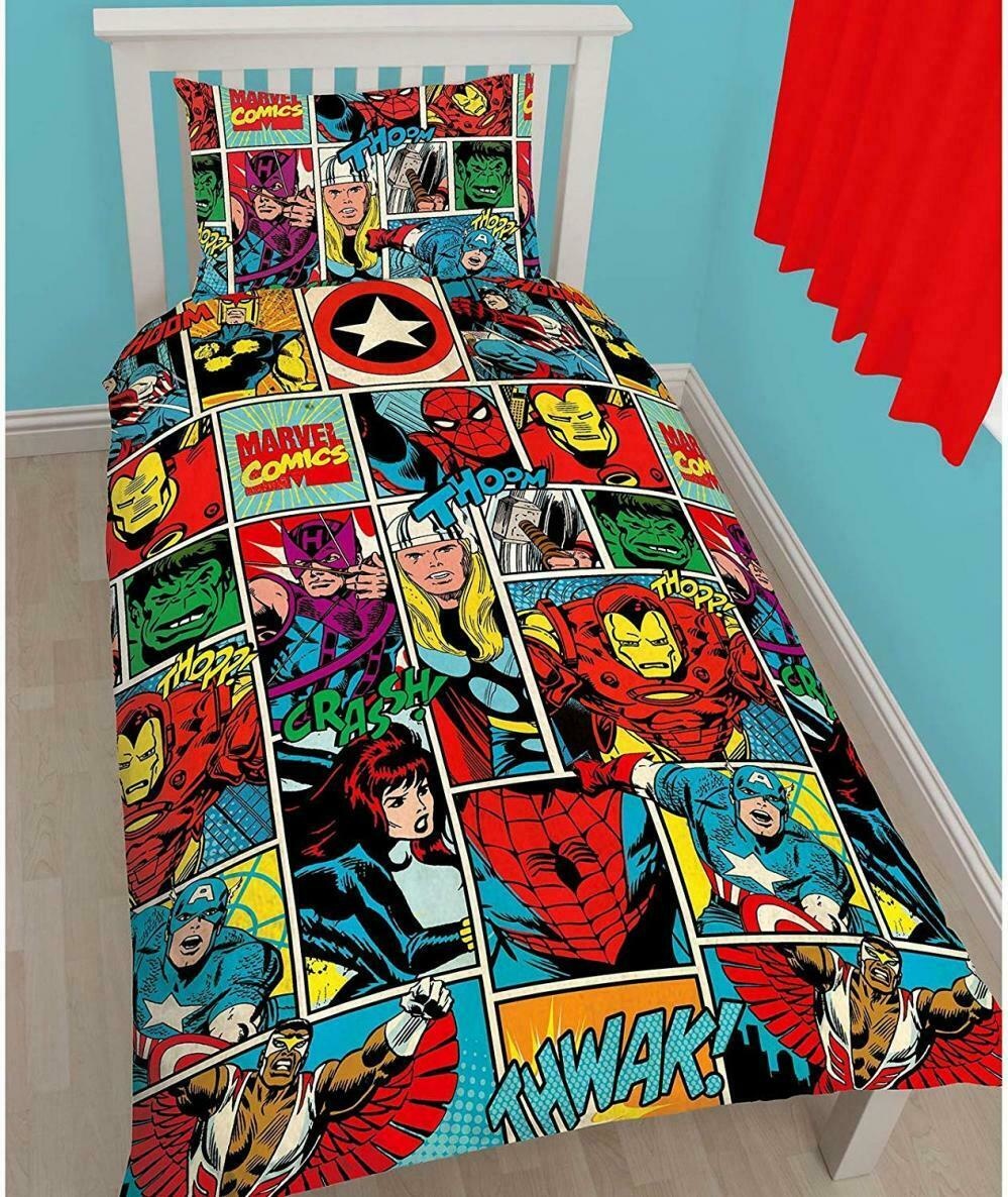 Marvel Duvet Cover Comics Strike