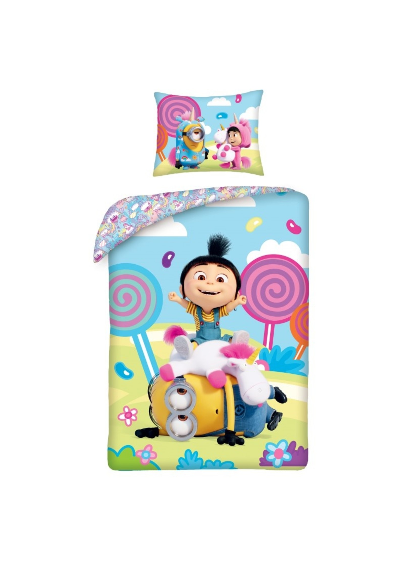 Minions Despicable Me Dekbedovertrek Fluffy Unicorn