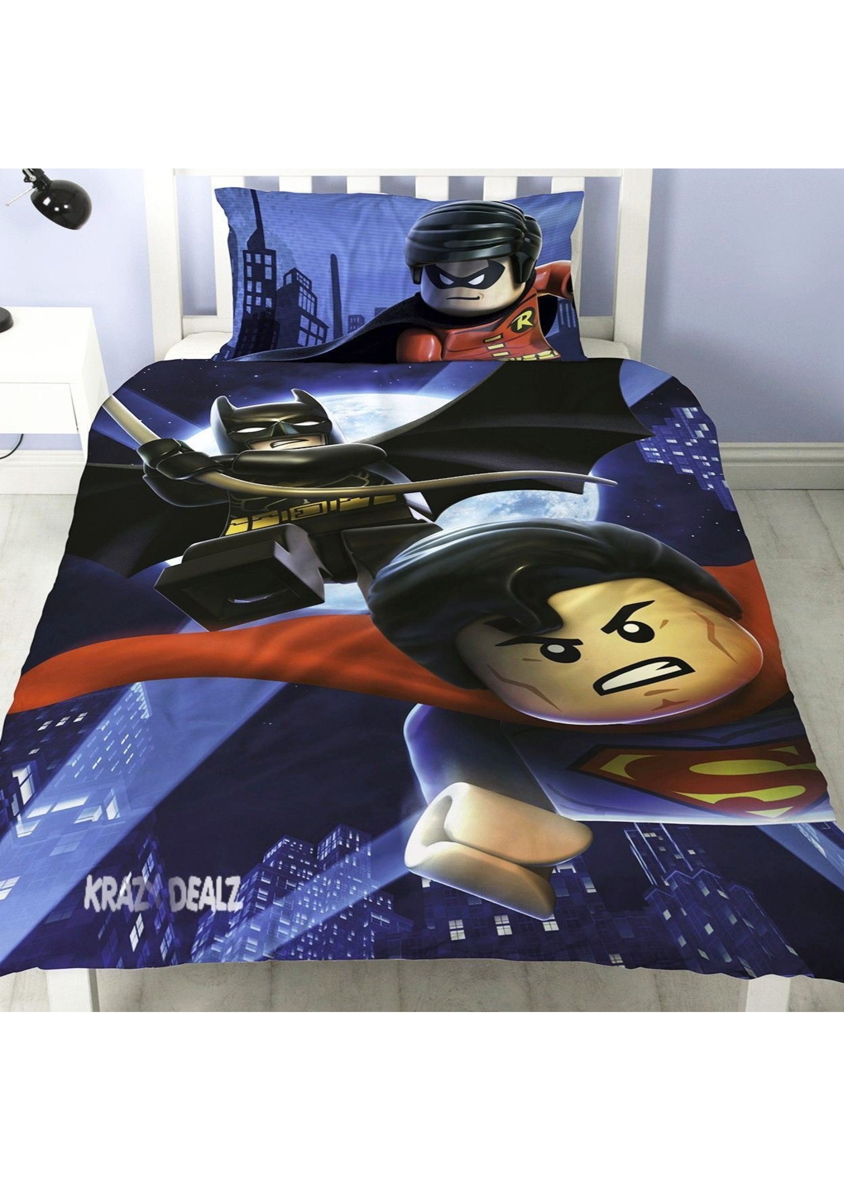 Lego Lego Batman Superman Battle Duvet Cover