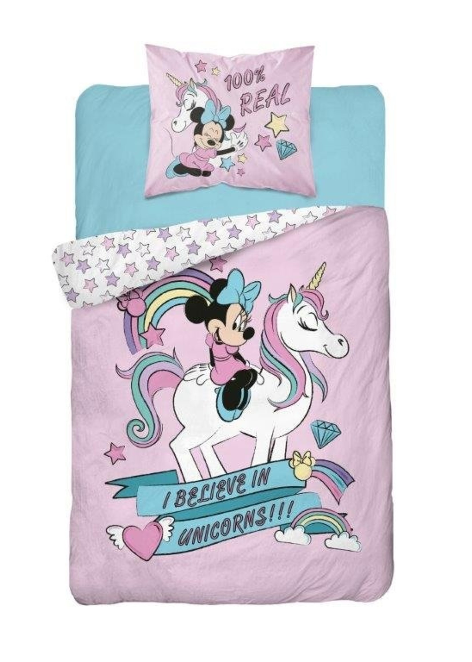 Disney Minnie Mouse  Duvet Cover Set I believe in unicorns