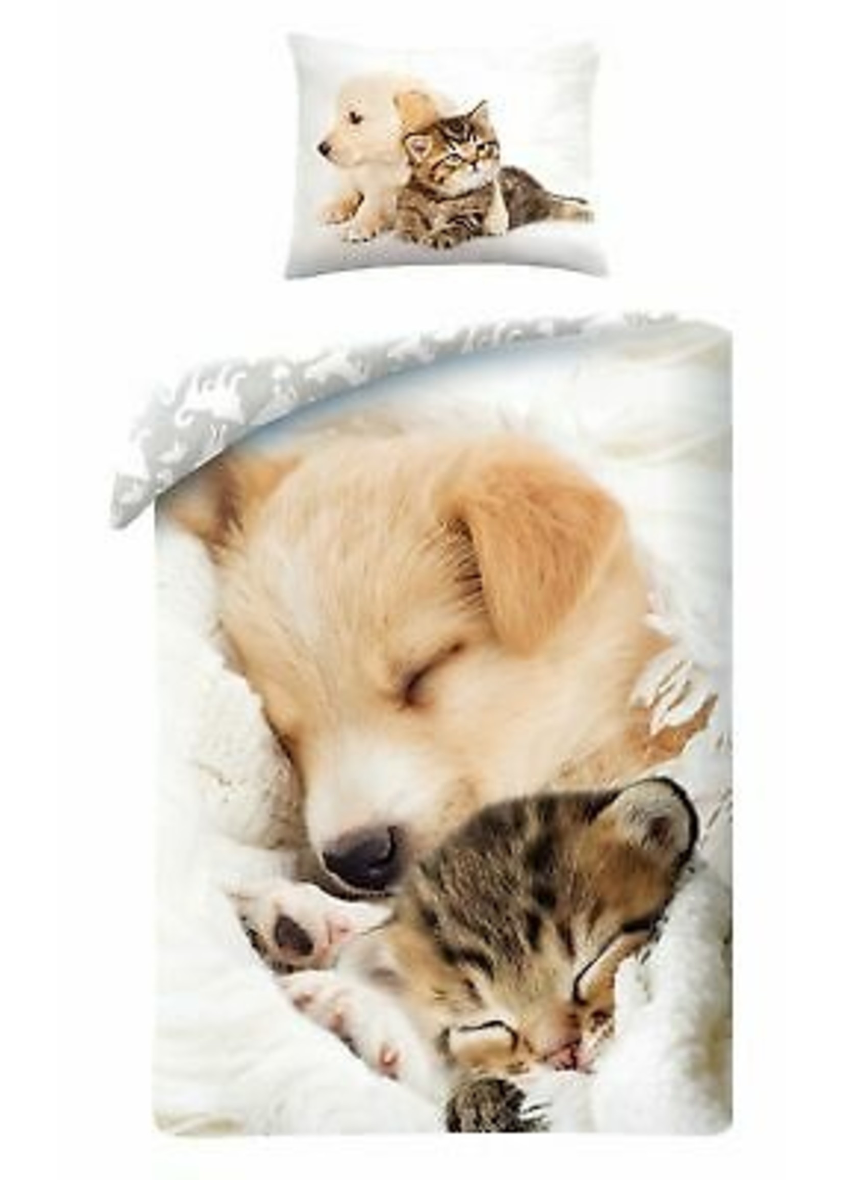 Animal Pictures Puppy Kitten Duvet Cover