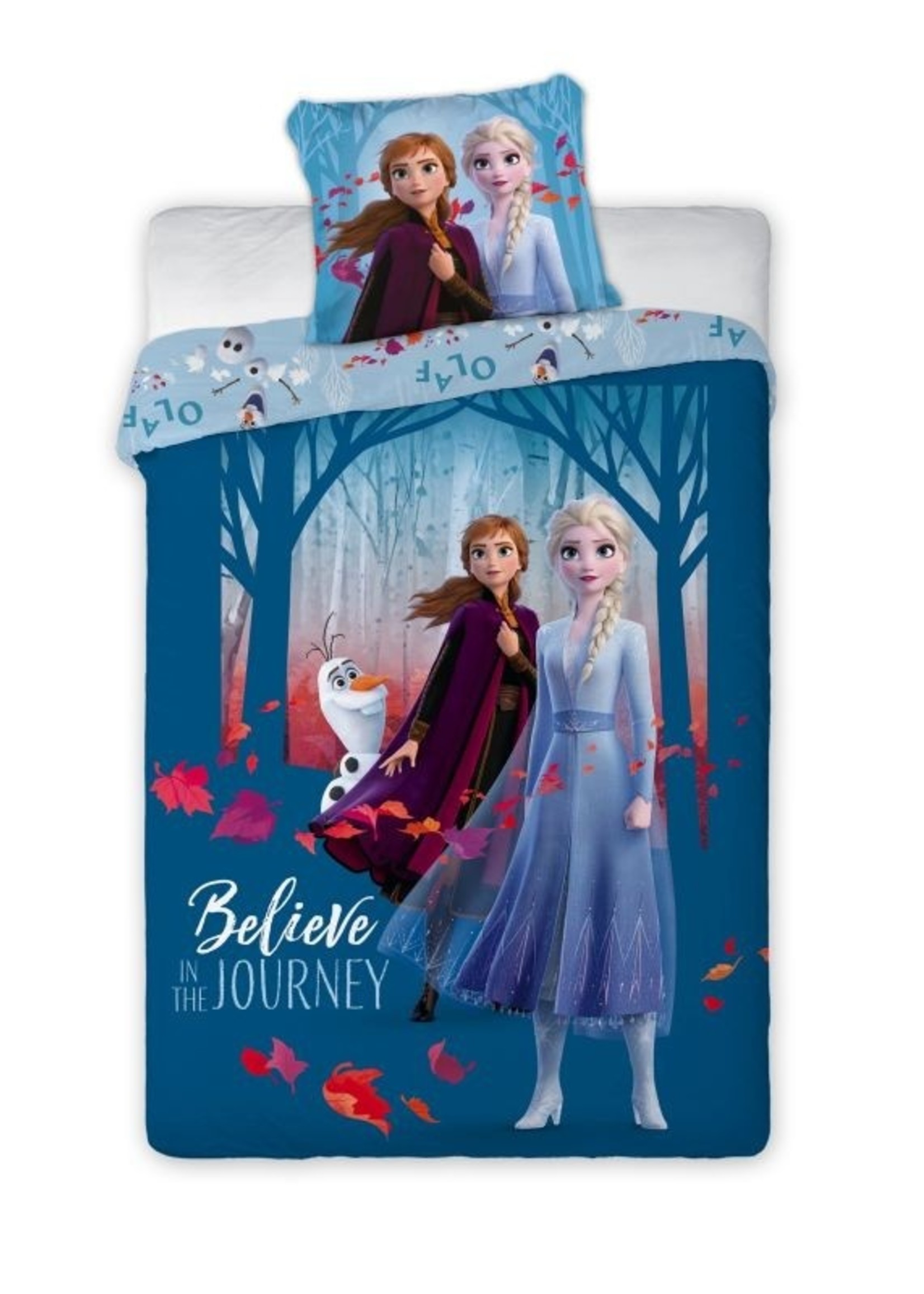 Disney Frozen Frozen 2 Dekbedovertrek Believe Journey Blauw