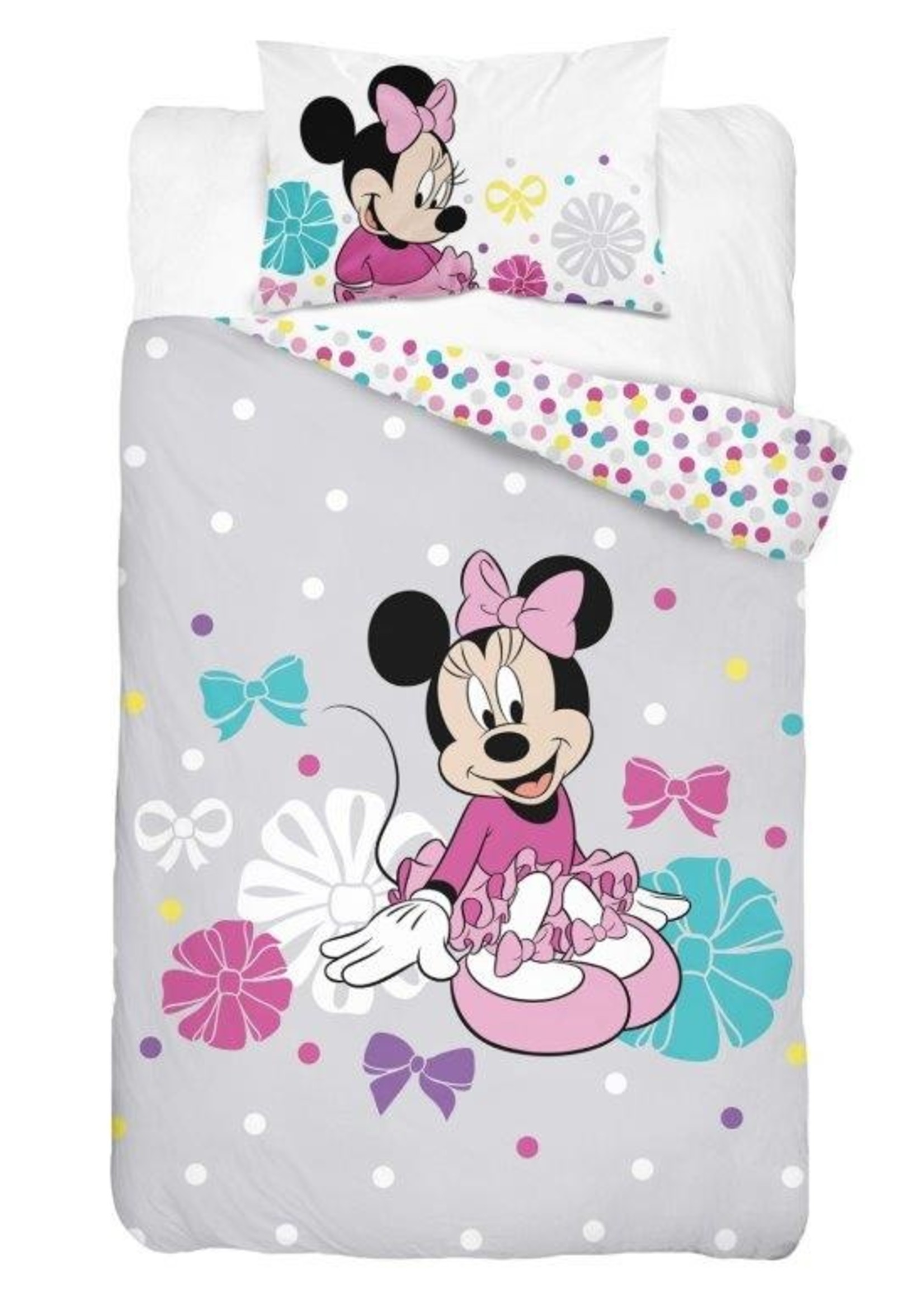 Disney Minnie Mouse  Duvet Cover Set Grey