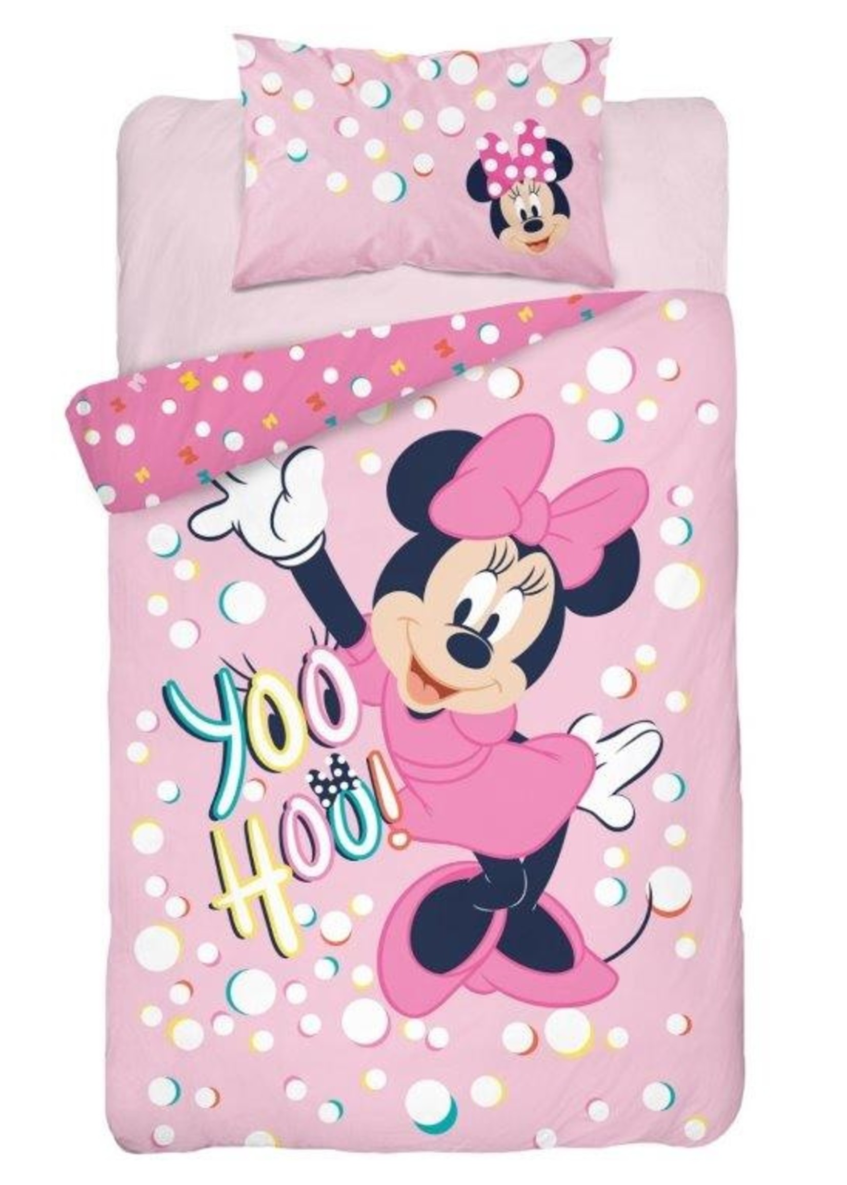 plaag Haas Machtigen Minnie Mouse Junior Dekbedovertrek 100x135cm - Charactersmania.nl