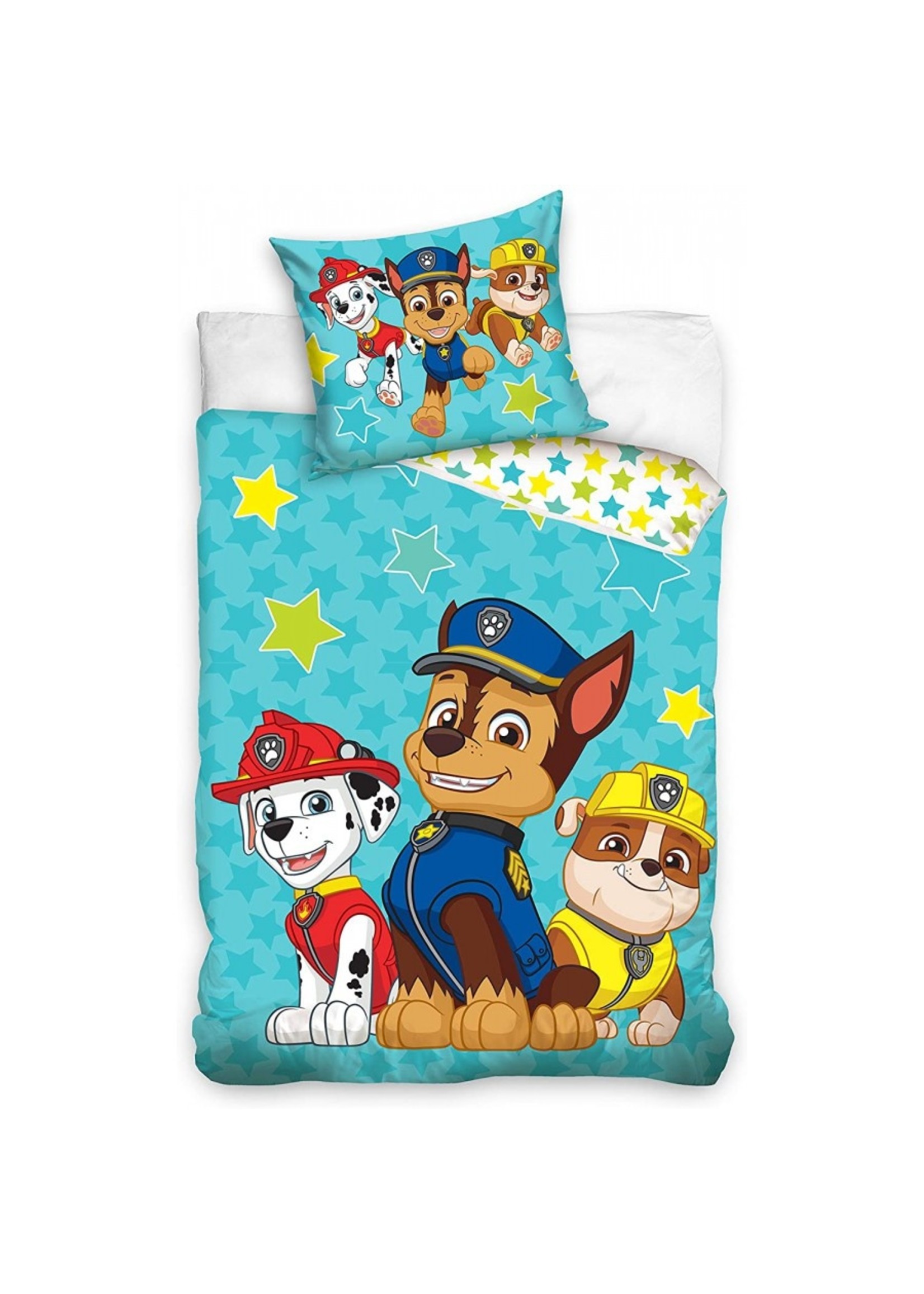 Nickelodeon Paw Patrol  Paw Patrol Junior Duvet Cover SetPaw Patrol Junior Dekbedovertrek Chase Marshall Rubble