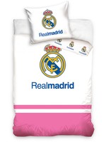 Real Madrid Real Madrid Junior Duvet Cover Logo White/Pink