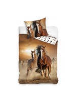 Horses Bedsheet Brown